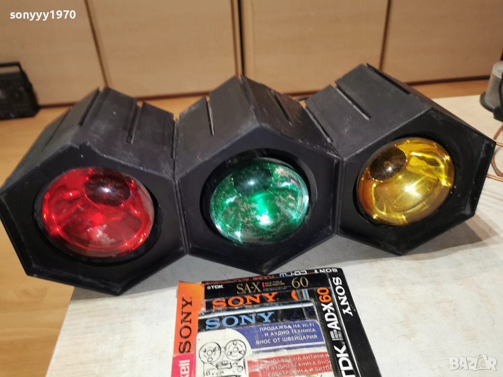 ПРОЖЕКТОРИ 3БР ЗА ЦВЕТОМУЗИКА 36Х12Х12СМ 220В 2012251753, снимка 1