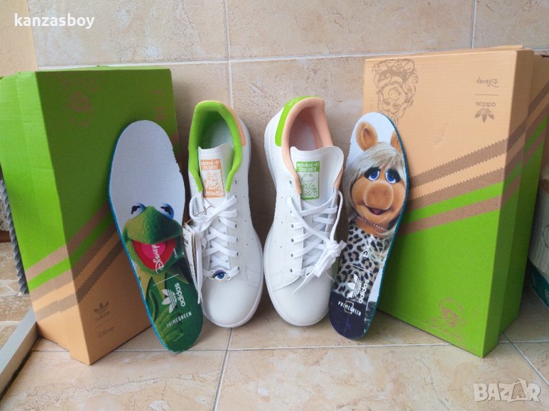 Adidas Stan Smith Miss Piggy & Kermit - мъжки кецове НОВИ С КУТИЯ РАЗМЕРИ - 43 1/3 /44/42/42 2/3, снимка 1