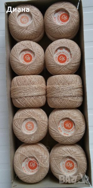 Български конци за плетене и ибришими-100 % памук, снимка 1