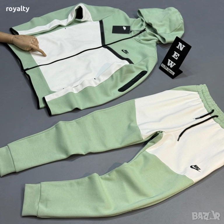 Nike Tech НА ЕДРО Спортен Мъжки Екип Цвят Мента 5 бр., снимка 1