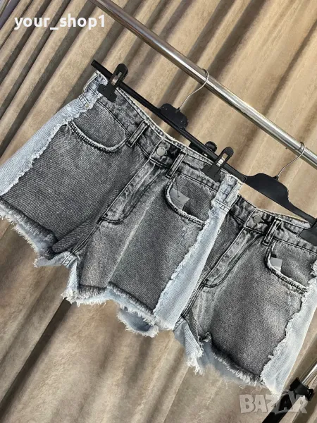 Дамски къси дънкови панталони 2 цвята деним , снимка 1