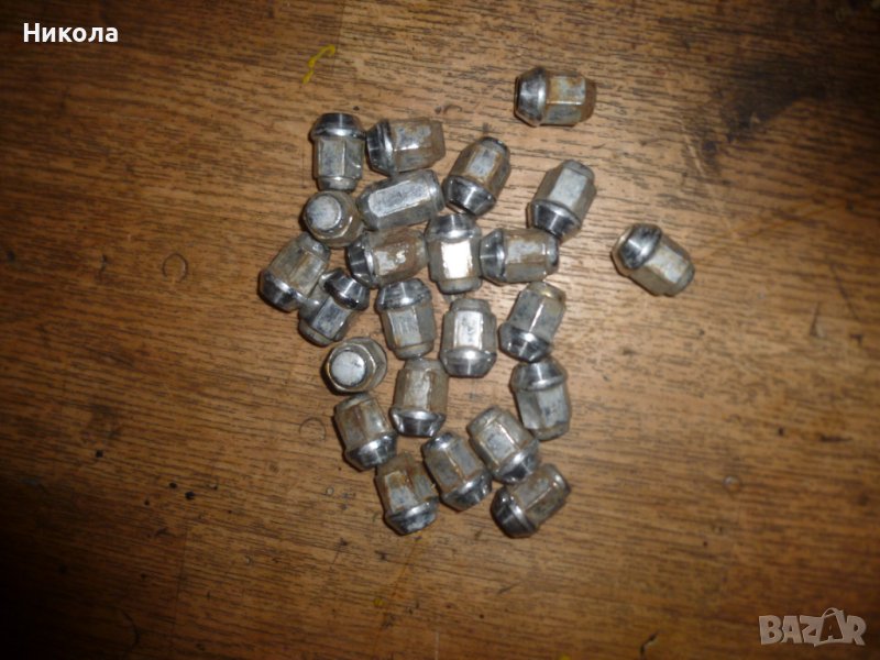 24 бр.Никелирани гайки за джанти Грейт Уол Ховър, снимка 1