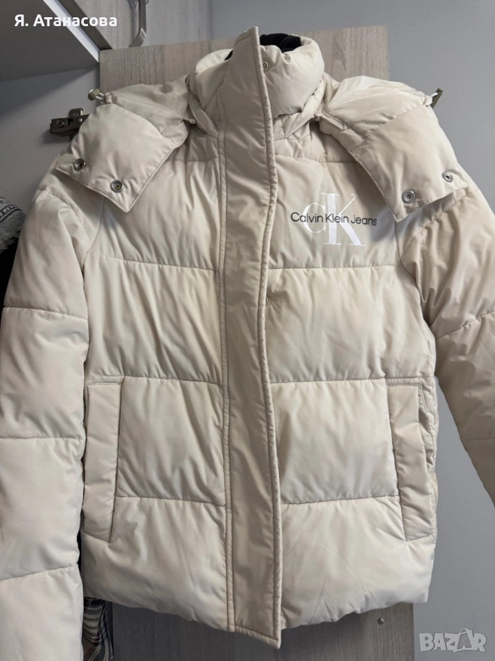 Оригинално яке! Calvin Klein - цвят крем, снимка 1