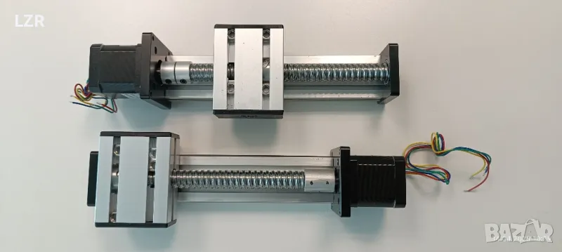 1бр Стъпков мотор с водач, 10 см CNC плотер, снимка 1