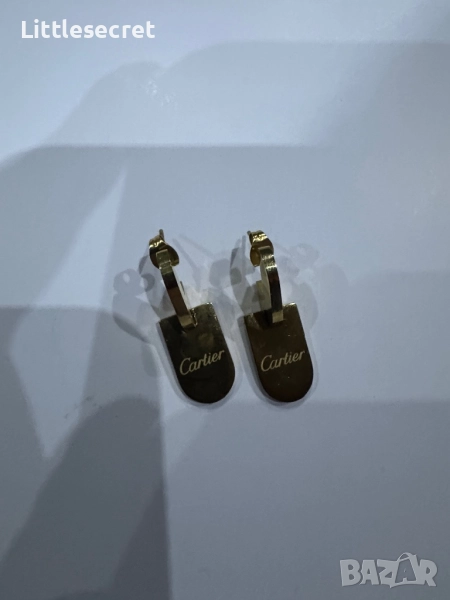 Стоманени обеци Cartier, снимка 1