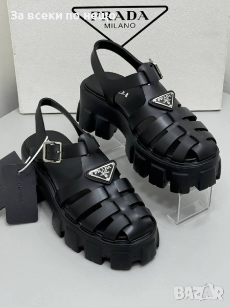 Prada Дамски Черни Сандали Прада Код P1067, снимка 1