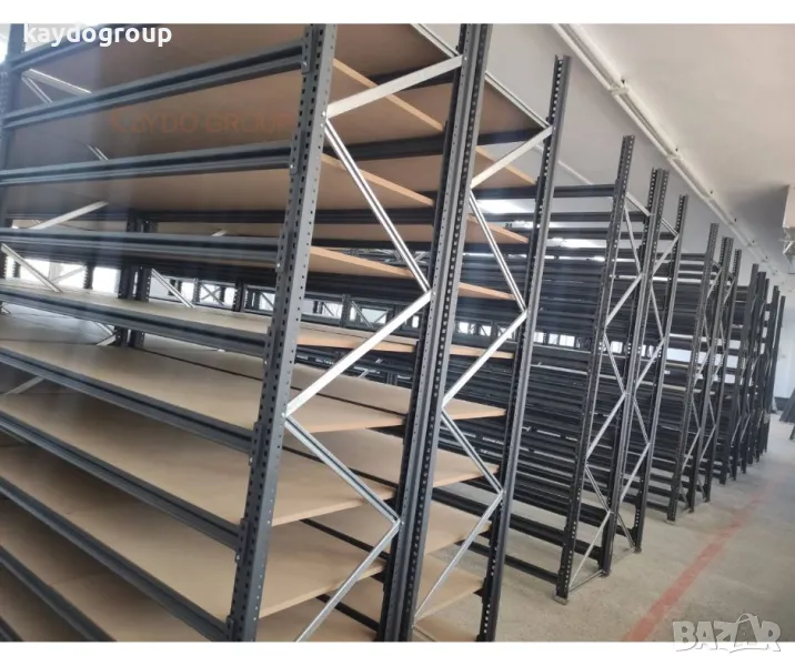 ПРОМО!!!Метален стелаж за склад - ръчна обработка тежки товари H200;L187;D70сm; 4 нива, снимка 1