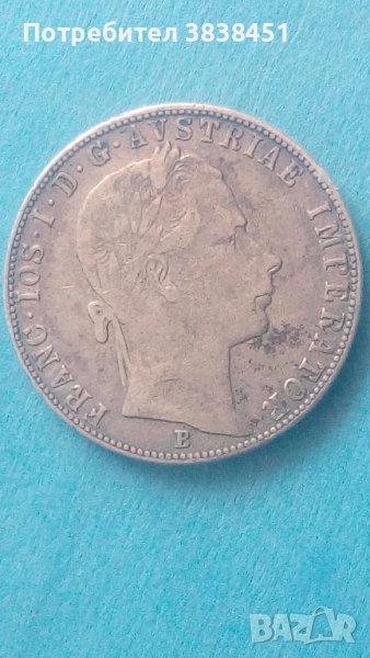 1 Florin 1858г.Австрия,сребрна., снимка 1