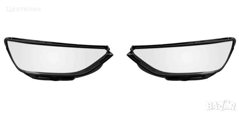 Комплект Стъкла за фар фарове Audi A4 B10 ляво и дясно stykla, снимка 1