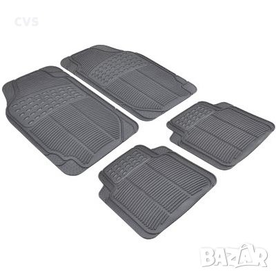 Универсални стелки за кола 4 броя STAR, Гумени, Черен , снимка 1