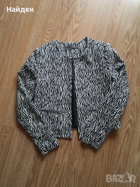Дамско сако тип зебра, размер XS, снимка 1