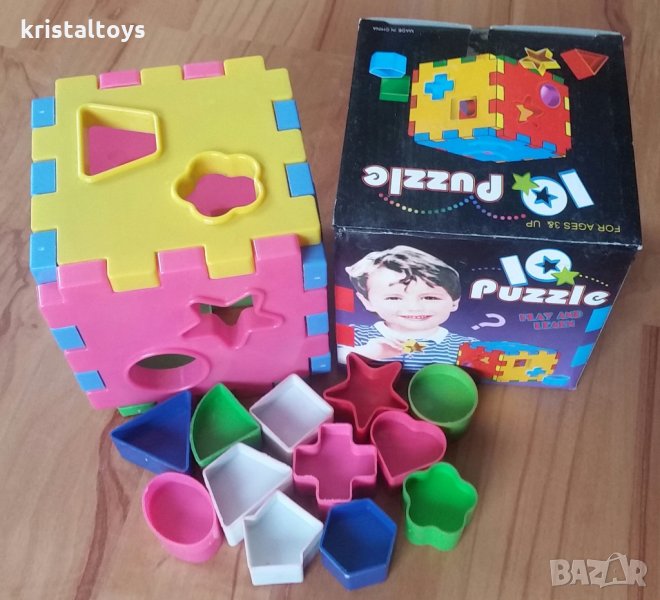 Магическо кубче пъзел сортер с форми, снимка 1