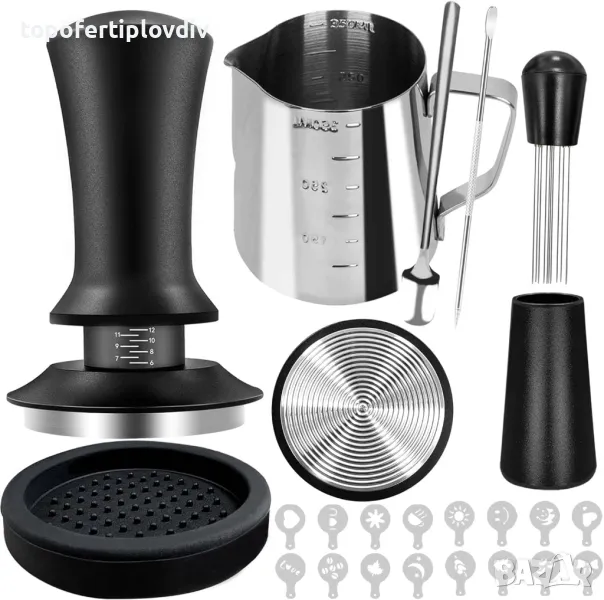 Сет за бариста Coffee Tamper Set 51 мм, снимка 1