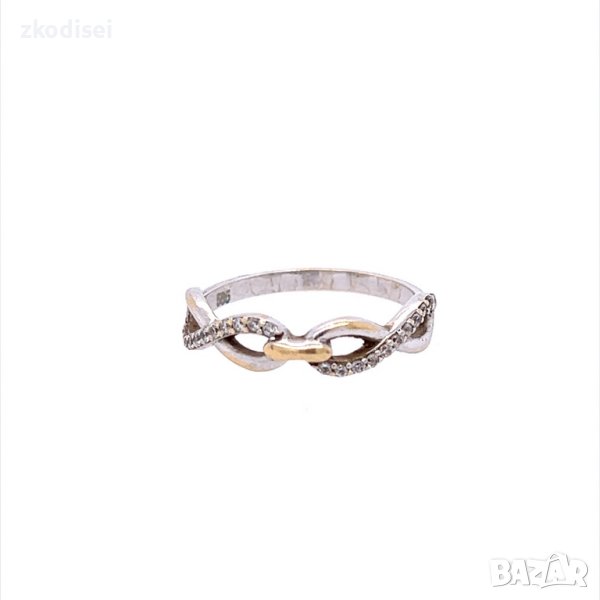 Златен дамски пръстен 1,81гр. размер:53 14кр. проба:585 модел:21045-2, снимка 1