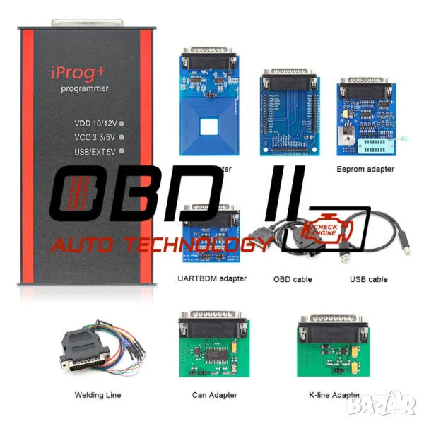 Iprog+ Iprog Pro Програматор IMMO Корекция километраж Ключове, снимка 1