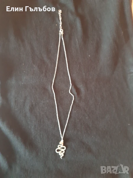 Верижка (синджирче), сребърна дамска чисто нова в кутийка, снимка 1