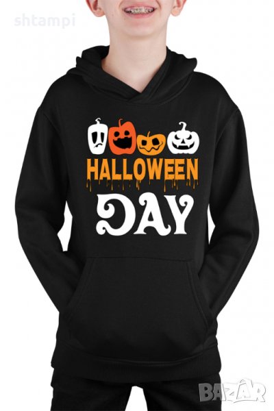 Детски Суитчър/Суитшърт Halloween Day,Halloween,Хелоуин,Празник,Забавление,Изненада,, снимка 1
