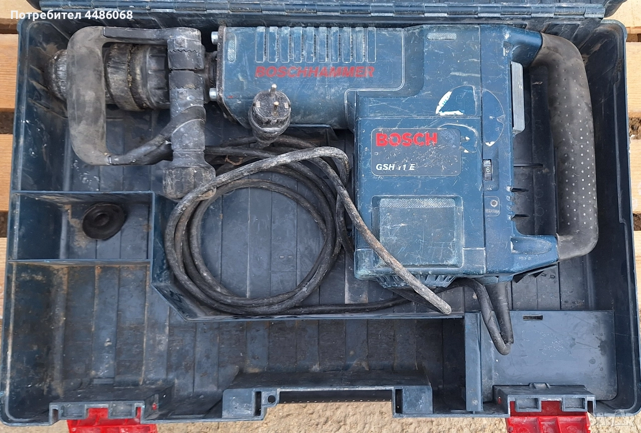 къртач Bosch GSH 11 E SDS MAX за къртене на стени и бетон, снимка 1