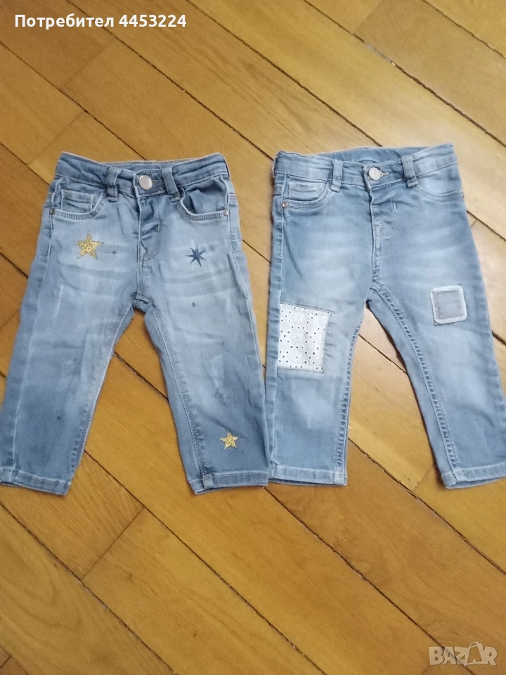 Бебешки дънки и дънков комплект, снимка 1