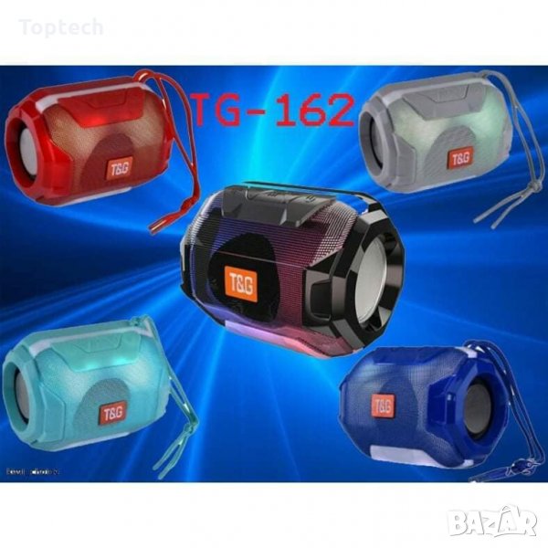 Bluetooth колонка TG-162, FM радио, литиево-йонна батерия, слот за USB, TF CARD, снимка 1