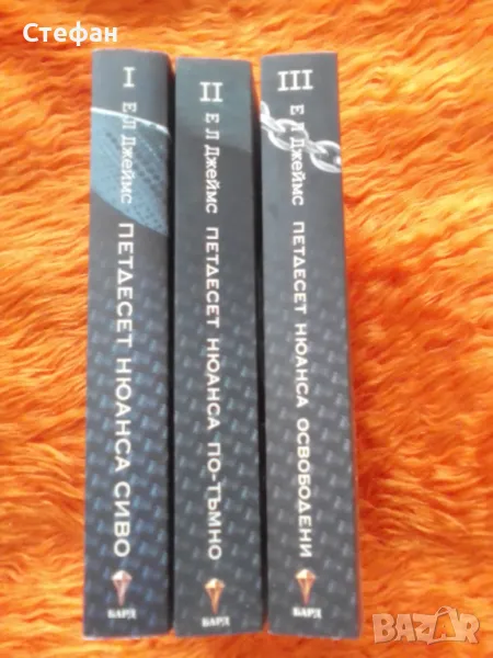 Петдесет нюанса I, II, III,  Е Л Джеймс, снимка 1