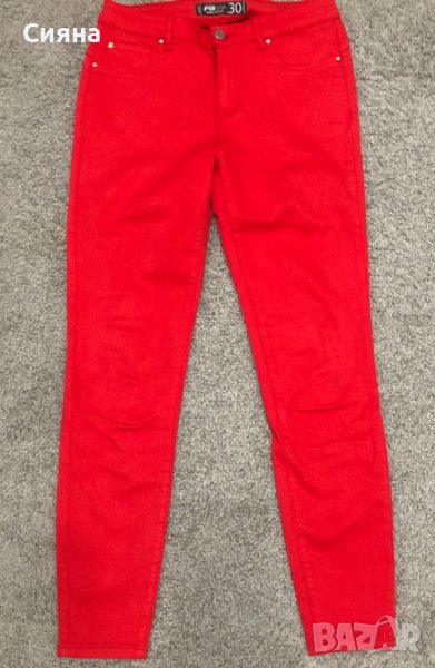 Червен дамски панталон, снимка 1