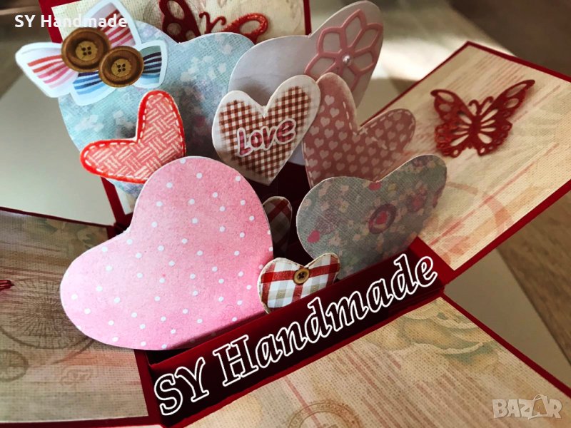 Ръчно изработена Pop Up картичка, снимка 1