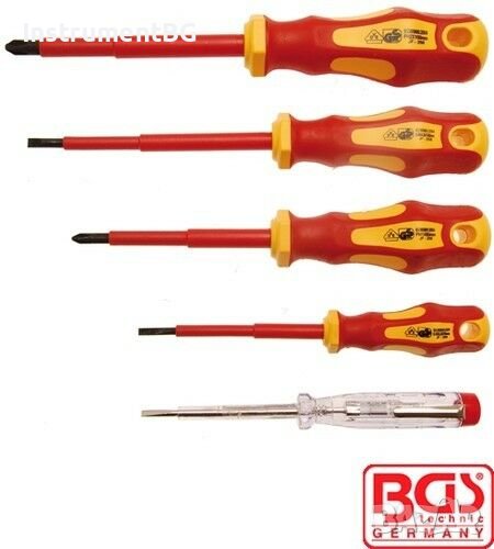 Комплект отвертки електричарски Kraftmann / 5 броя, снимка 1