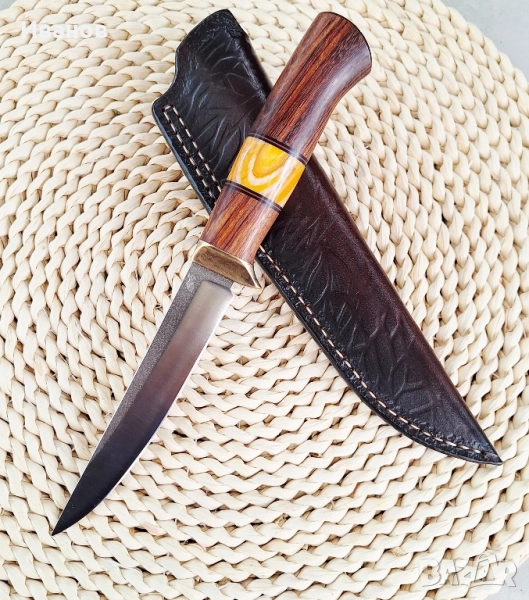 Ръчно изработен нож за лов риболов туризъм стомана RWl34 , снимка 1