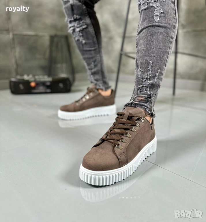 Кафяви Мъжки Маратонки 40-44 Номер с Кутия Нови , снимка 1