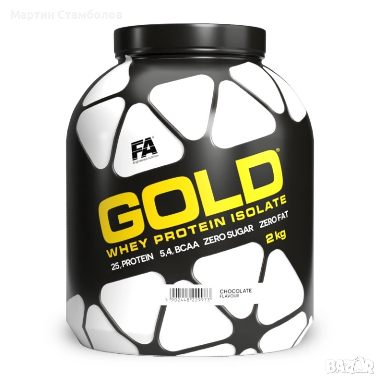 FA Nutrition Gold Whey Isolate - Zero Sugar & Fat | 2 kg, снимка 1