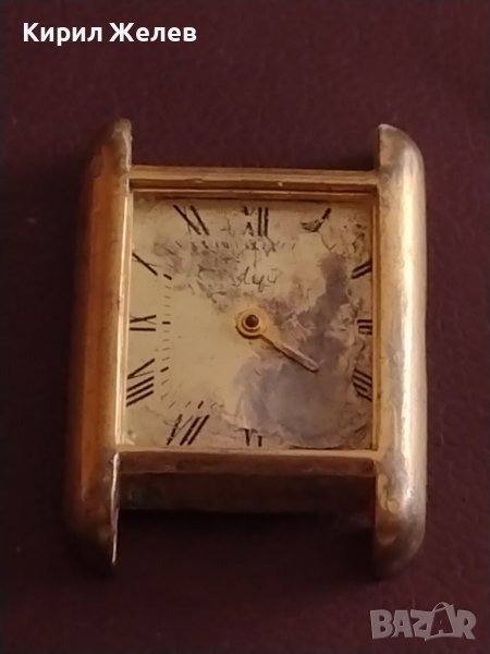 Стар рядък дамски часовник за части позлатена рамка 42609, снимка 1