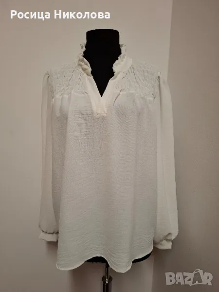д блуза в бяло , снимка 1