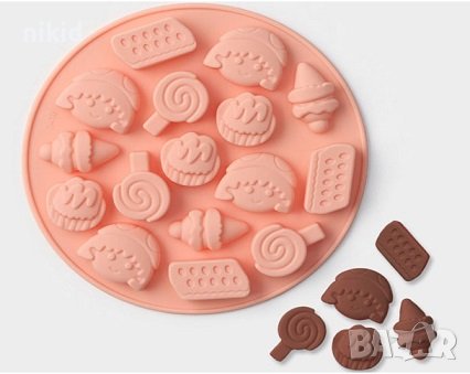 момиче близалка десерти силиконов молд форма желирани бонбони шоколад гипс фондан декор , снимка 1