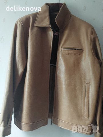 U.S.Polo Assn. Leather. Original. Size L/XL Страхотно кожено яке., снимка 1 - Якета - 26359805