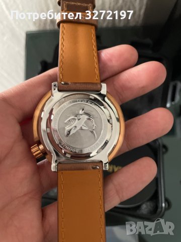 San Martin Tunа-Автоматичен бронзов часовник ,Японски Механизъм NH36А,сапфир,300 м водоустойчив, снимка 7 - Мъжки - 40483951
