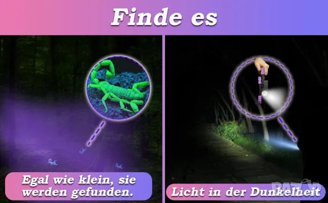 Мощен ултравиолетов прожектор 20 вата, снимка 9 - Друга електроника - 49395615