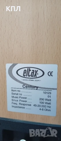 Тонколони ELTAX Century, снимка 6 - Тонколони - 51164935