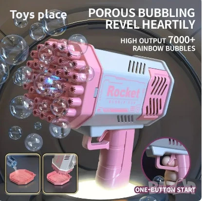 Голям пистолет, бластър за въздушни балони, базука за балони, снимка 3 - Други - 50755020