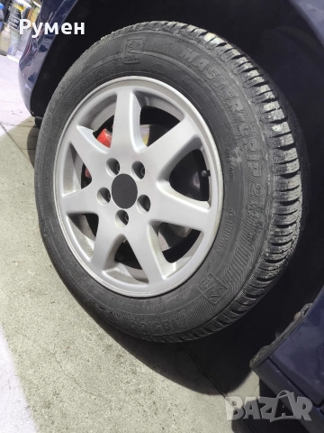 Лети джанти 14 цола VW с зимни гуми SEMPERIT Master-Grip 2, снимка 2 - Гуми и джанти - 53393350