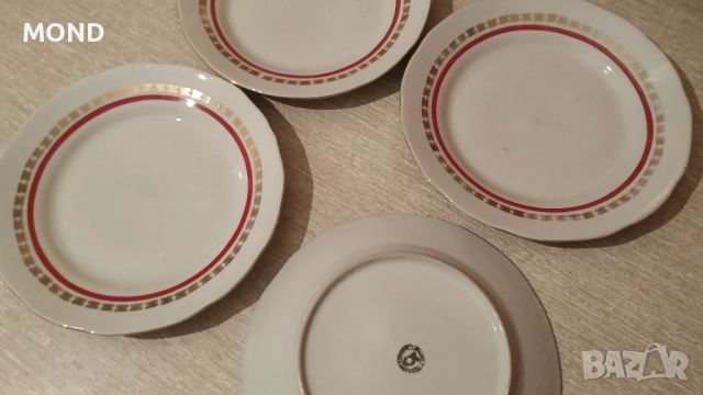 Български процелан - комплект чинии, снимка 7 - Чинии - 52866145