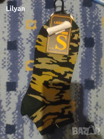 Мъжки чорапи КАМУФЛАЖ зелен 2,50 лв. (1.28 €), снимка 4 - Други - 52803895