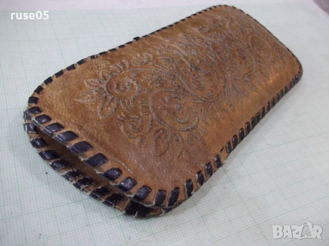 Калъф кожен за очила от магазин "СБХ" от соца, снимка 3 - Други ценни предмети - 40370173