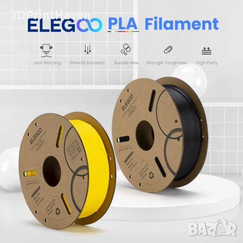 PETG PRO, PLA+ , PLA 3D Filament FDM / 3Д Филамент ELEGOO