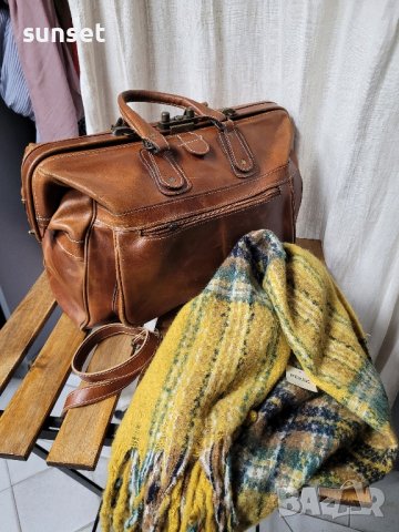  ЕСТЕСТВЕНА КОЖА голям  сак,пътна чанта, снимка 4 - Чанти - 43117113