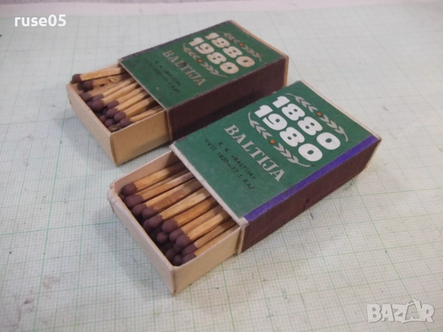 Лот от 2 бр. кибрита "BALTIJA" латвийски, снимка 3 - Колекции - 52184115