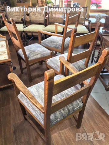 Комплект от 4 стола - колониален стил, снимка 12 - Столове - 48570595