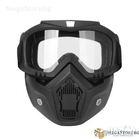 Очила тип маска за мотор с прозрачен визьор - PA1024