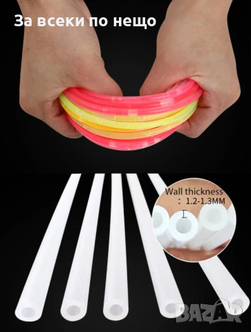 Многоцветни фосфоресциращи гривни - 50 броя, снимка 8 - Гривни - 44856292