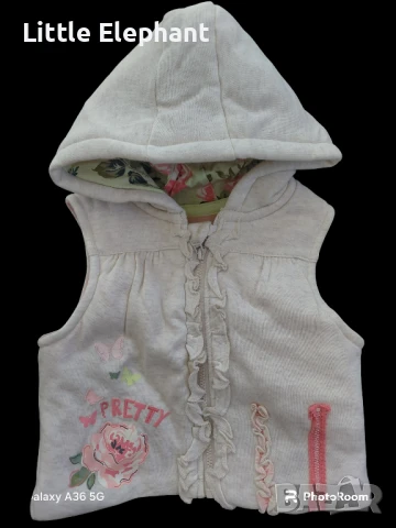 Елече за бебе на 3-6 мес"Pretty baby girl",Англия/нов